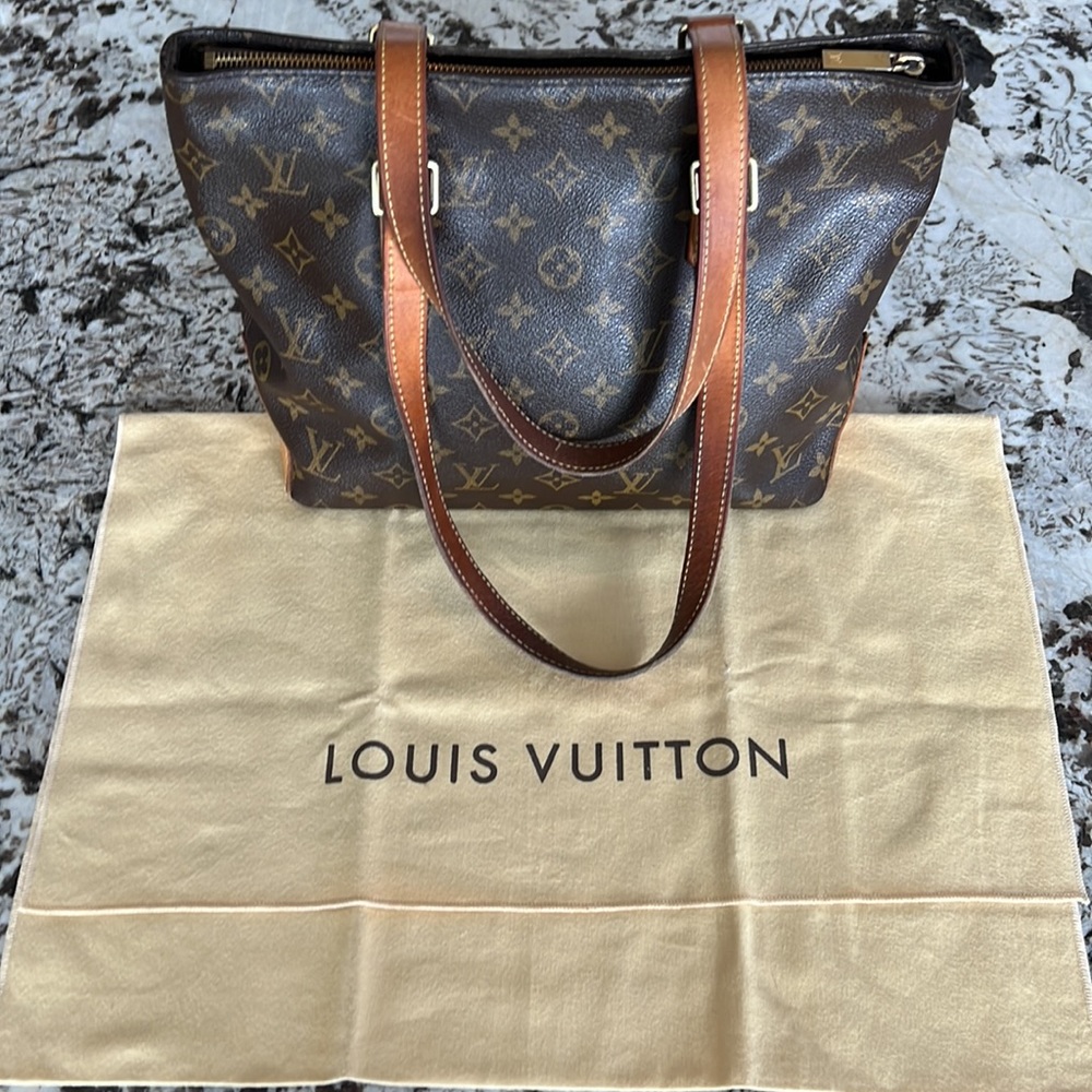 Authentic Louis Vuitton MG Cabas Piano shoulder handbag